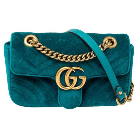 gucci teal marmont|Gucci Marmont leather.